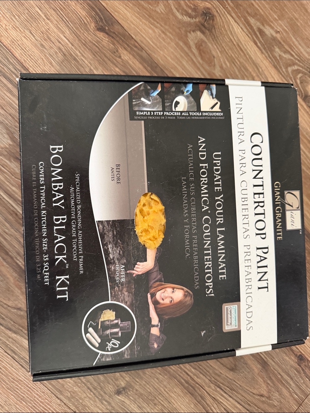 Bombay Black Countertop Paint Kit - Black Finish